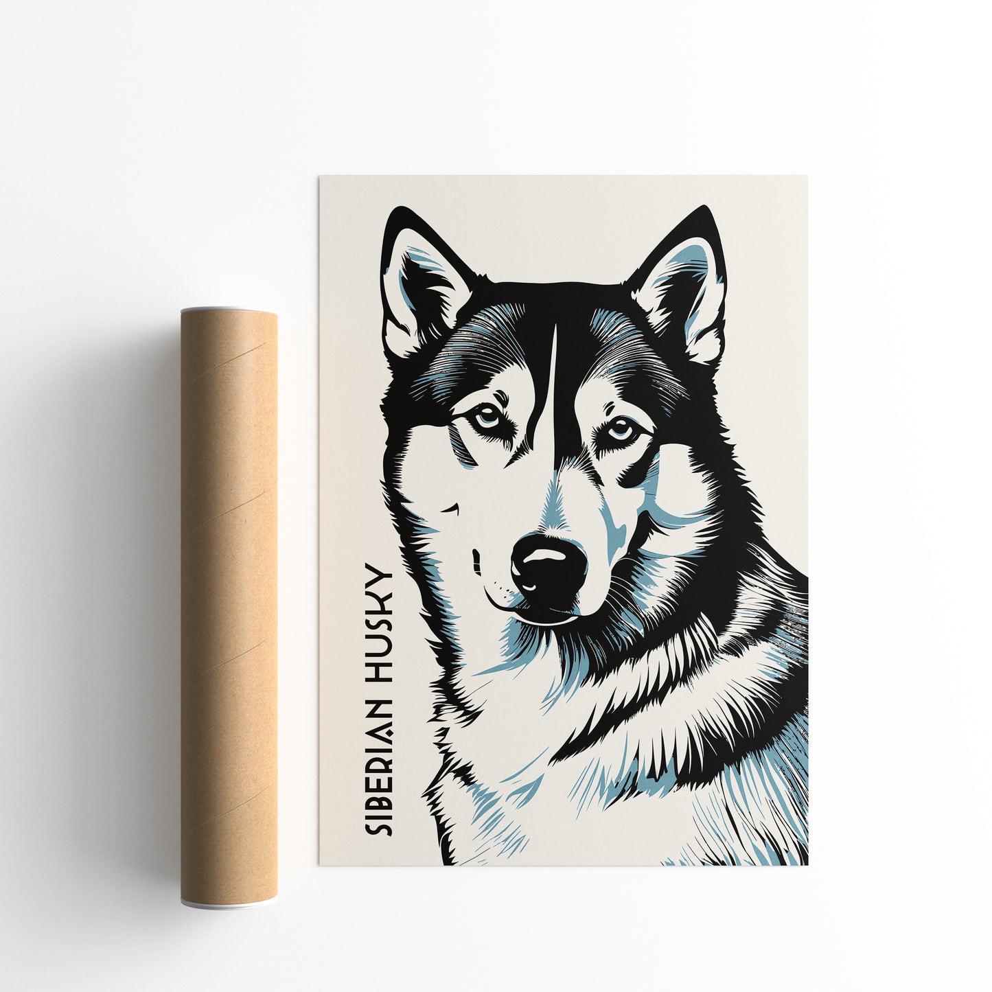 Husky Dog Fine Art Poster