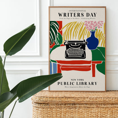 Writers Day - Literary Art Print