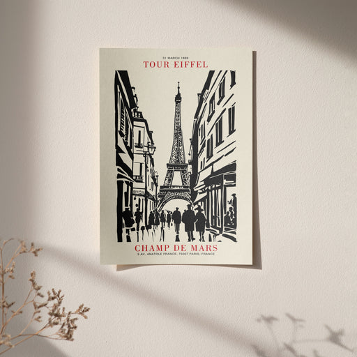 Tour Eiffel Paris Painting Poster