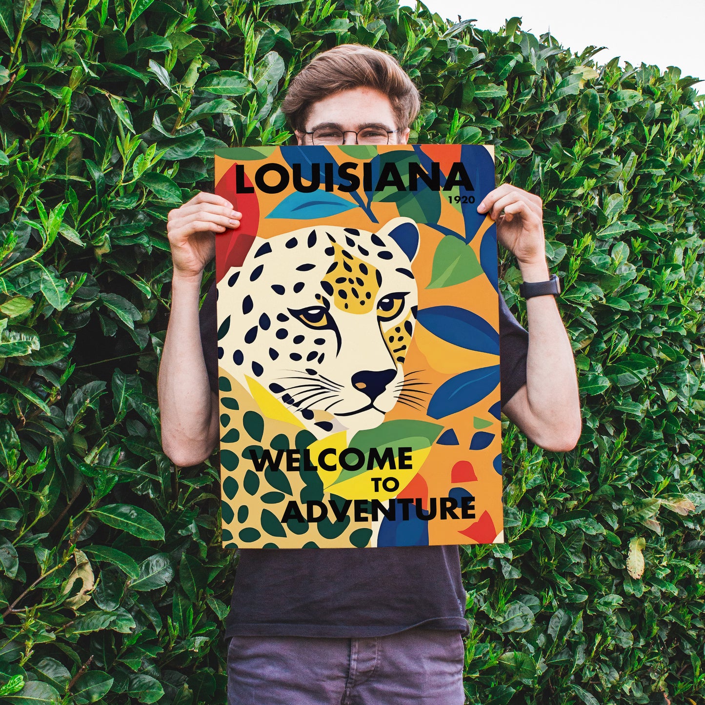 Louisiana Cheetah Poster