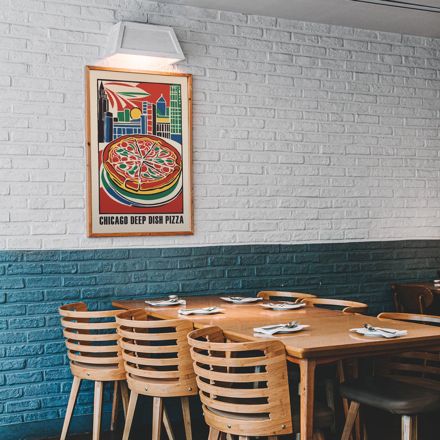 Chicago Deep Dish Pizza Poster