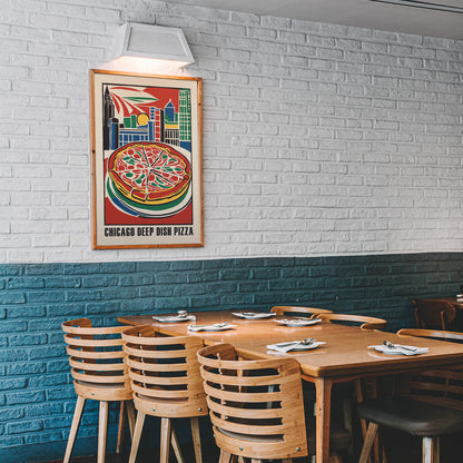 Chicago Deep Dish Pizza Poster