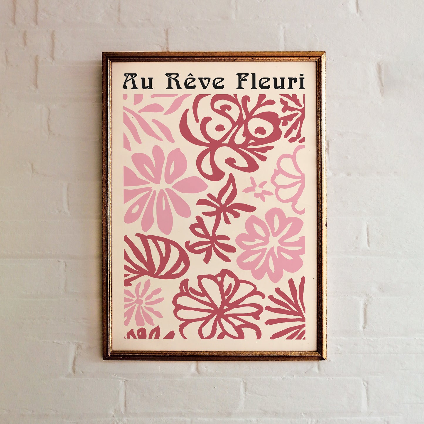 Au Reve Fleuri Poster