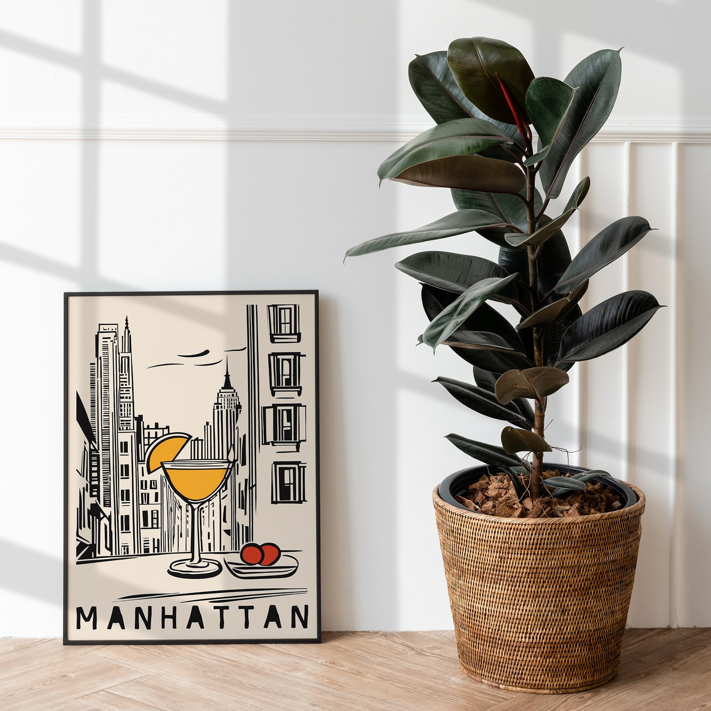 Manhattan NYC Kitchen Art Print