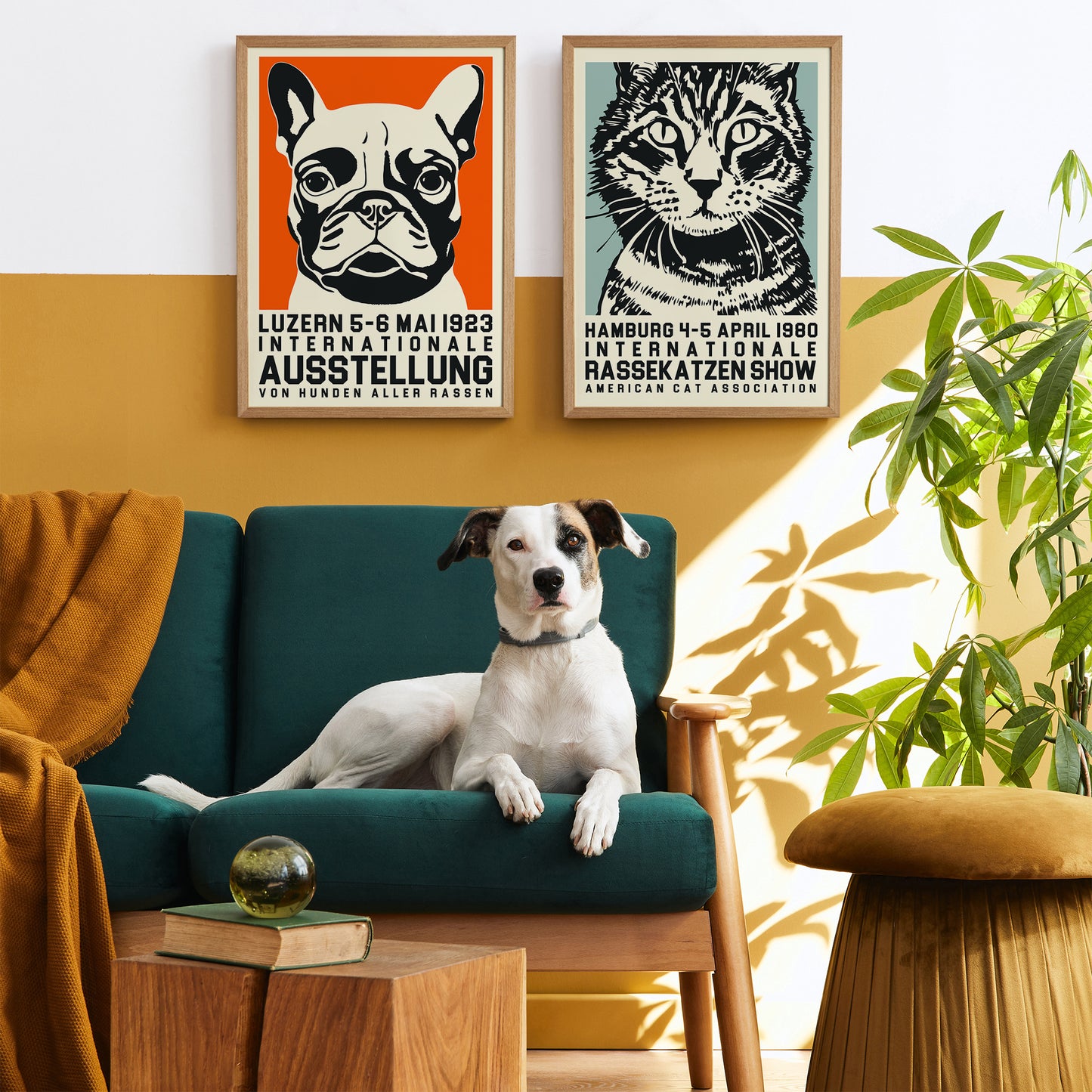 Set of 2 Dog Show Cat Show Poster