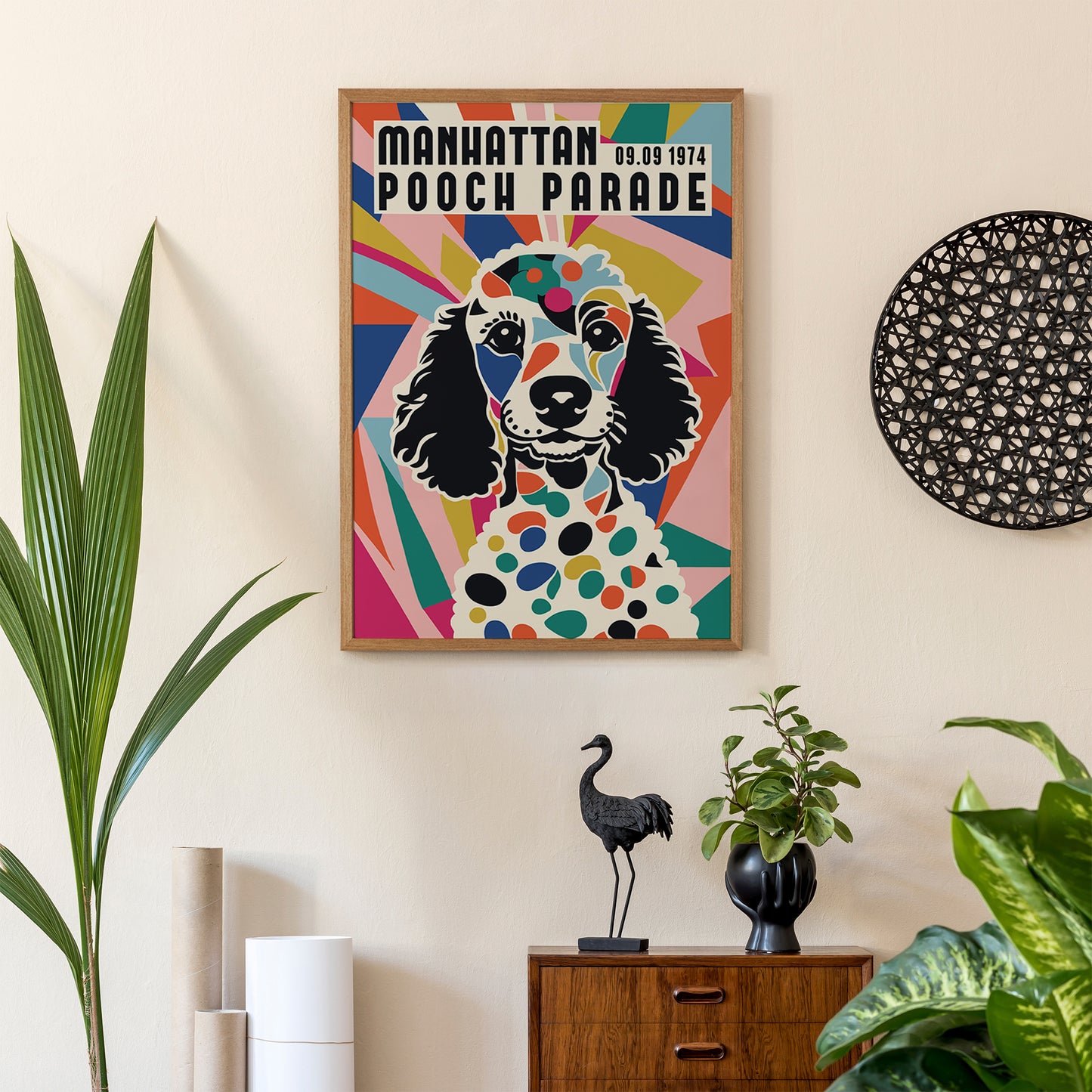 Manhattan Pooch Parade Colorful Poster