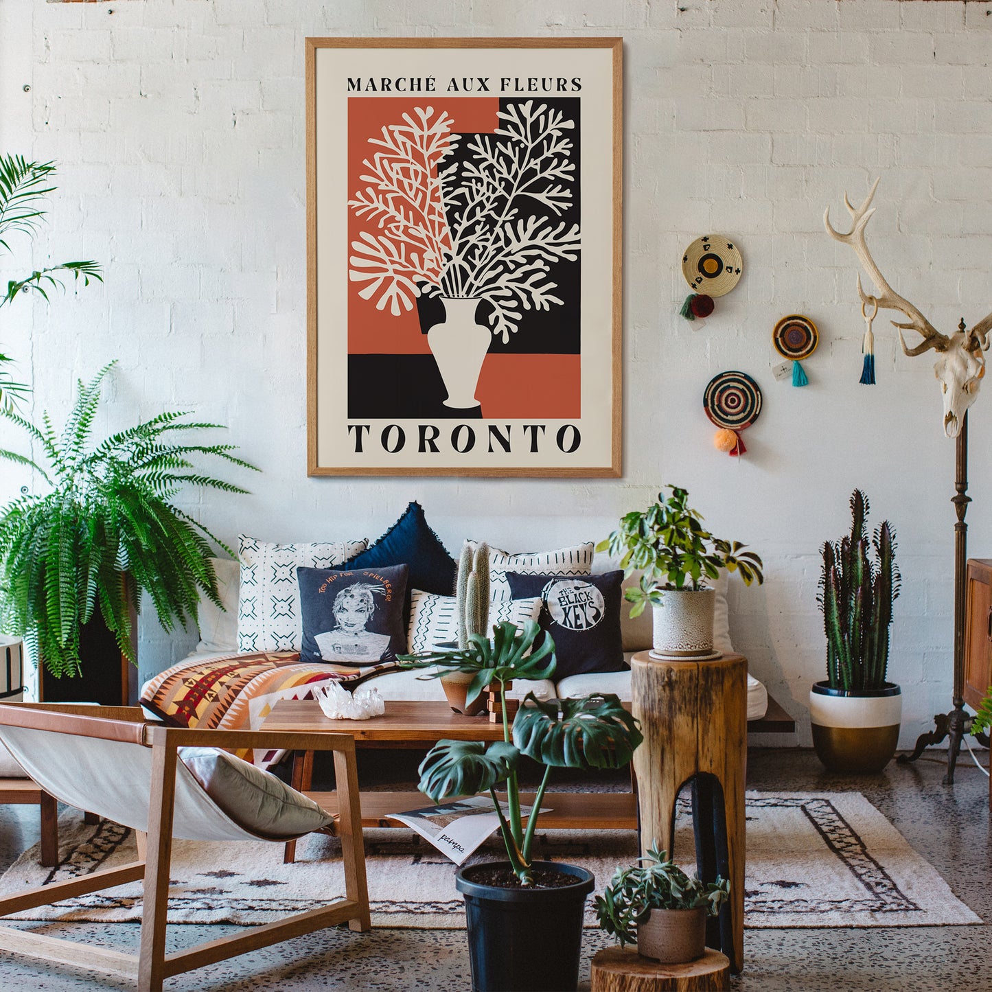 Toronto Flower Market Retro Poster