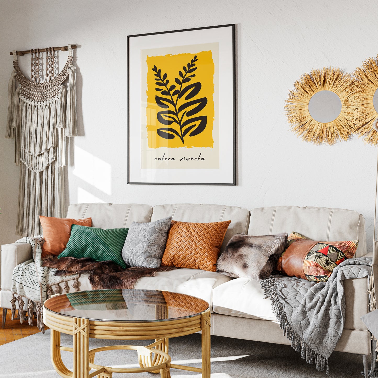 Yellow Nature Vivante Poster