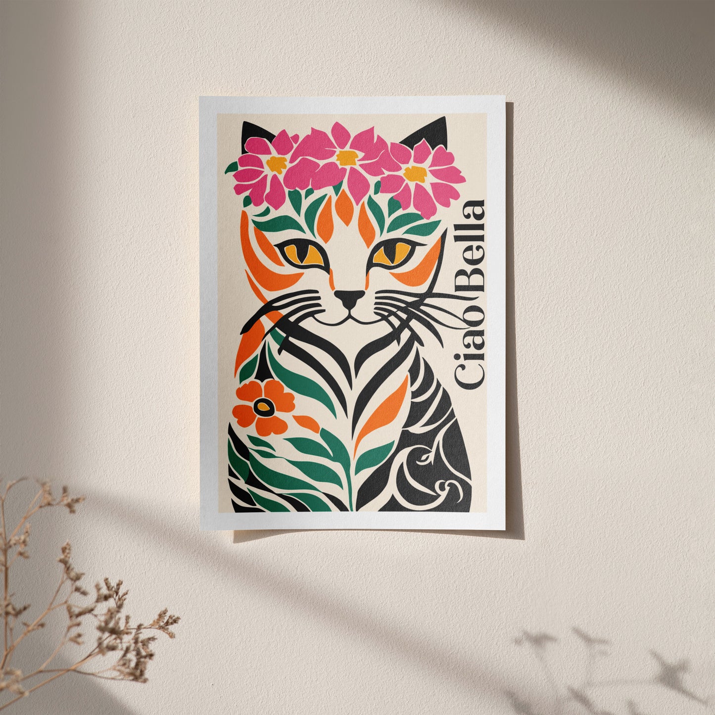 Ciao Bella Cute Cat Poster