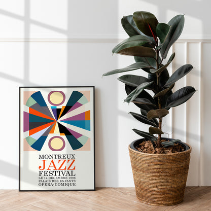 Vintage Montreux Jazz Music Poster