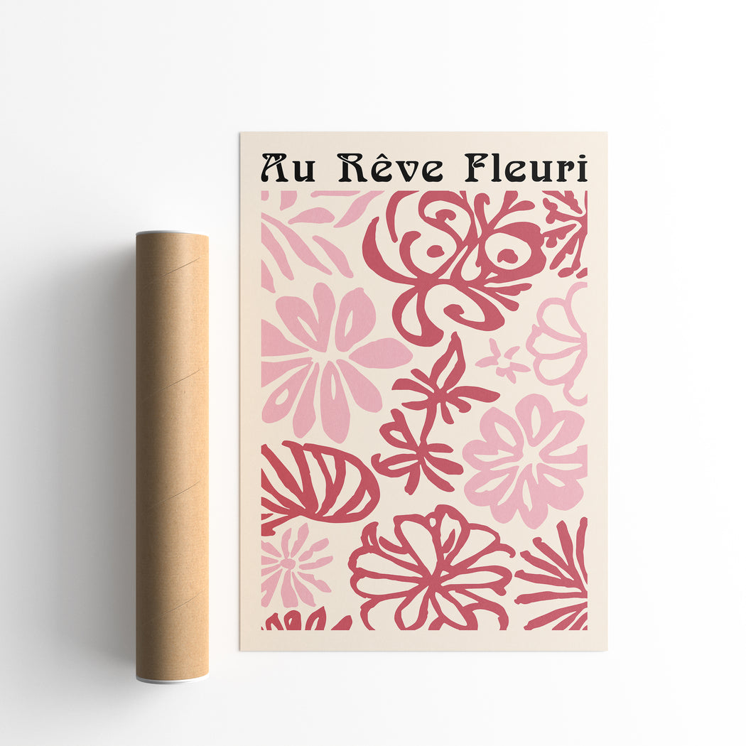 Au Reve Fleuri Poster