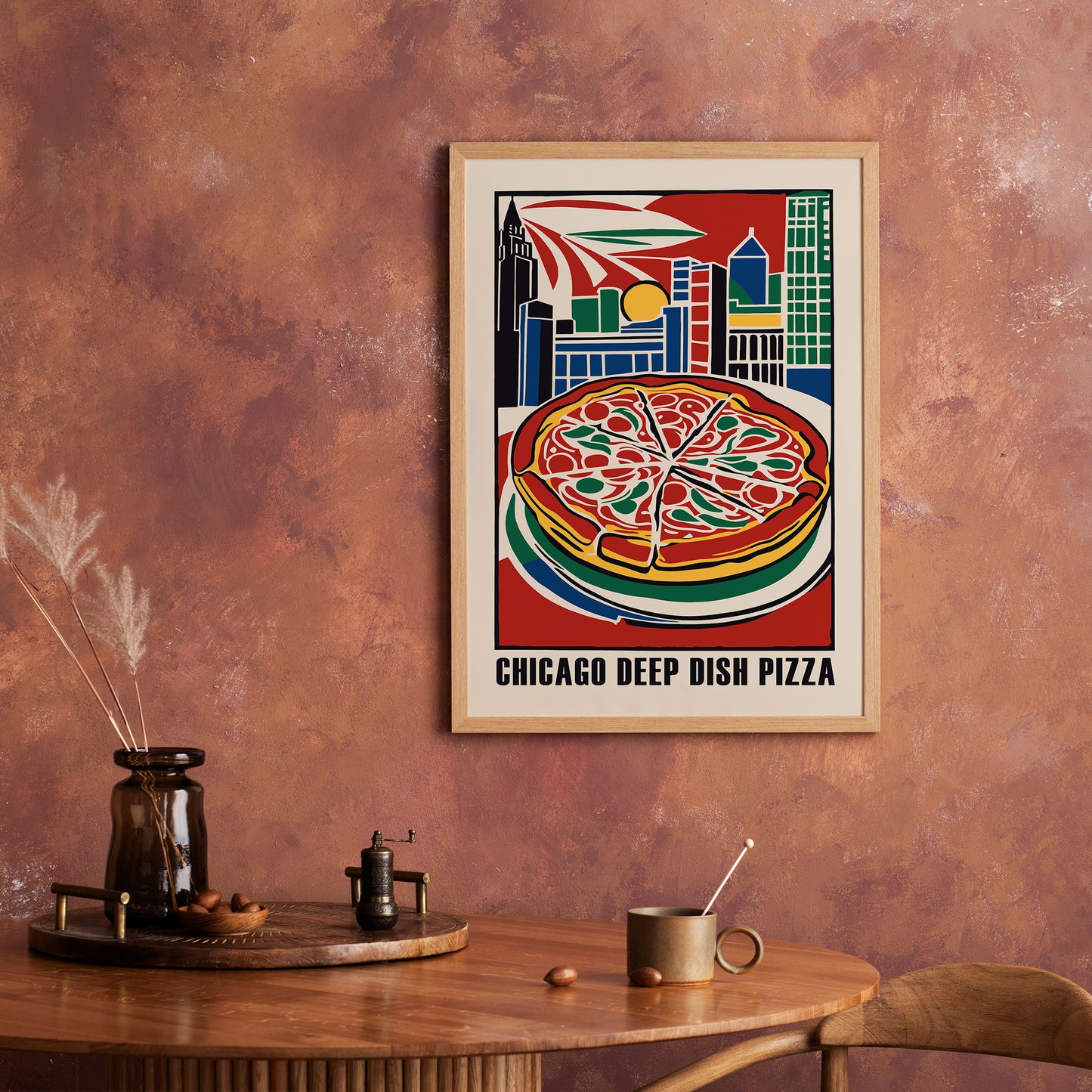 Chicago Deep Dish Pizza Poster