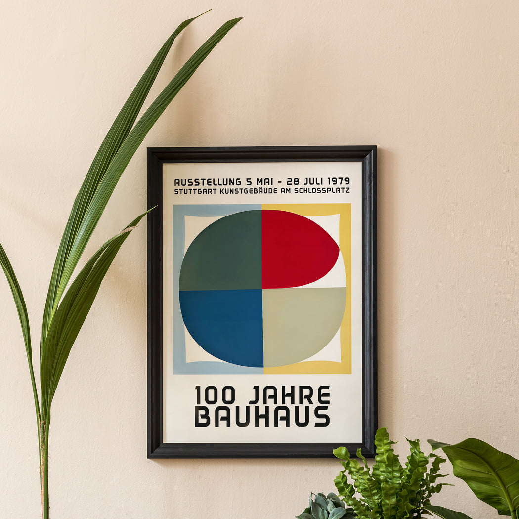 100 Jahre Bauhaus Retro Poster