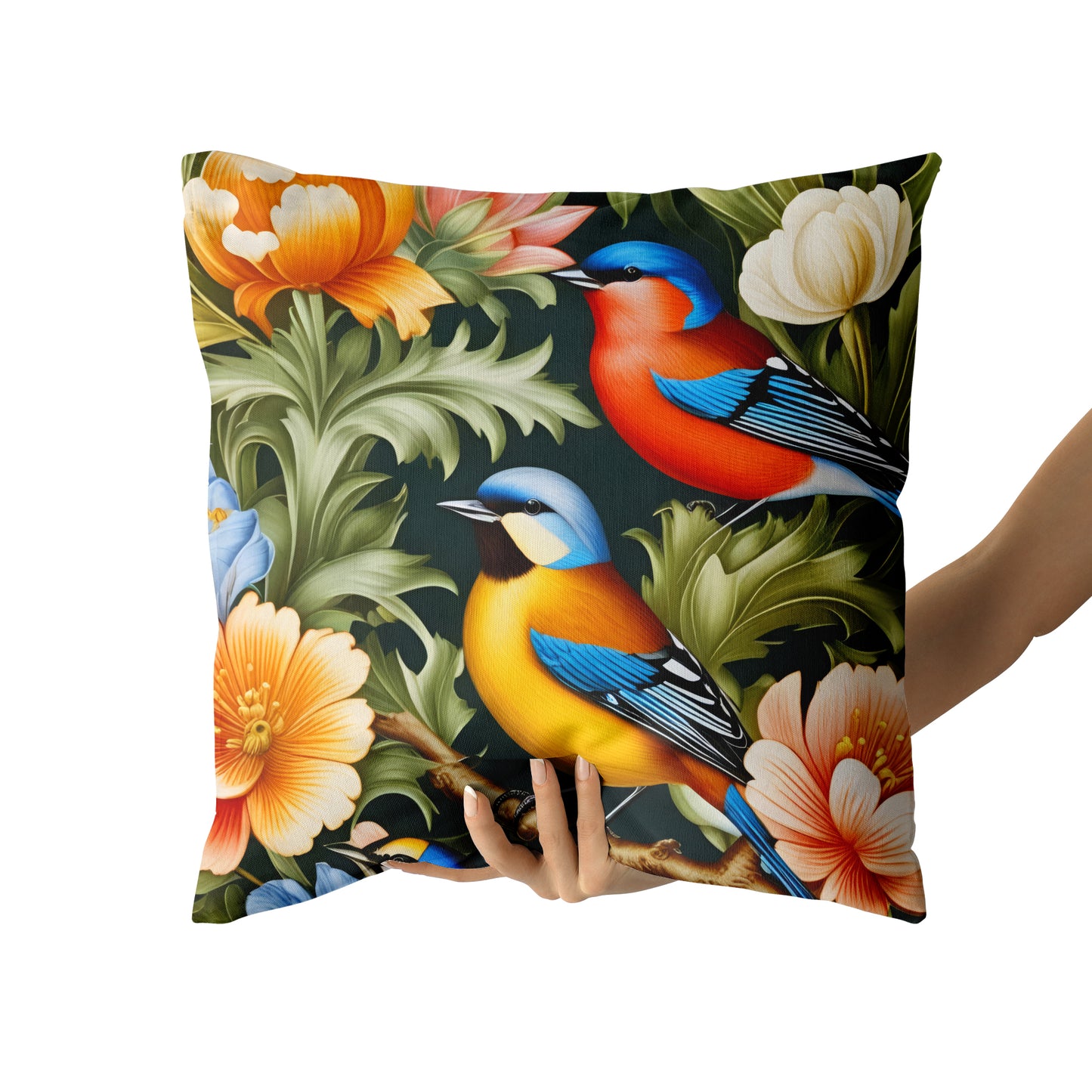 William Morris Birds Pillow – Garden Decor