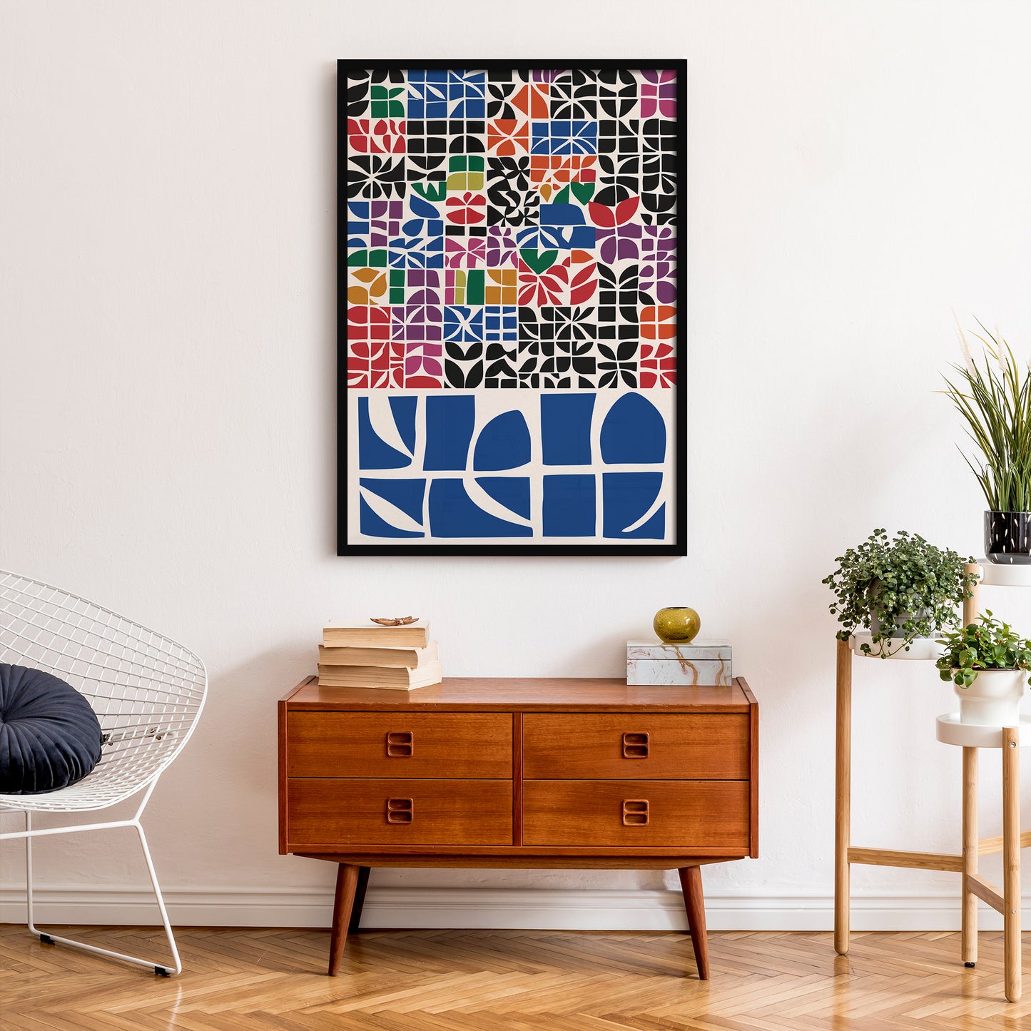 Mid Century Colorful Abstract Wall Art