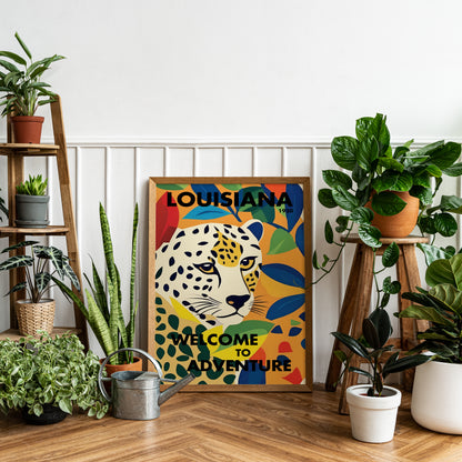 Louisiana Cheetah Poster