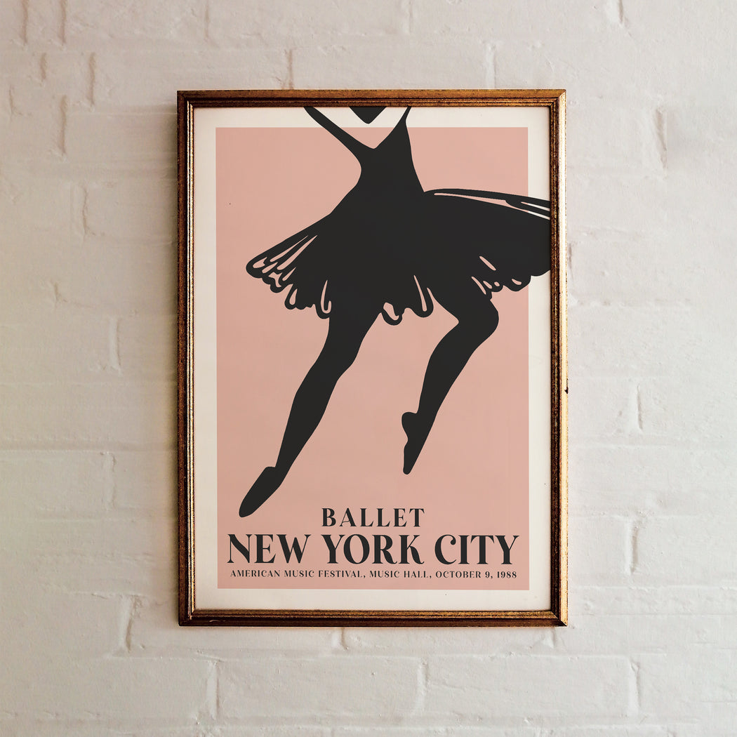 Ballet Retro Poster