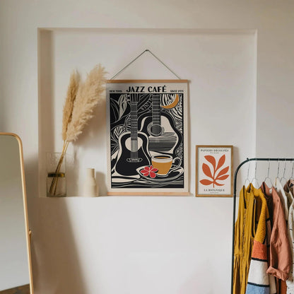 Jazz Cafe Aesthetic Music Art Print