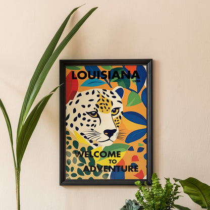 Louisiana Cheetah Poster