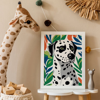 Dalmatian Dog Art Print Kids Room Wall Art