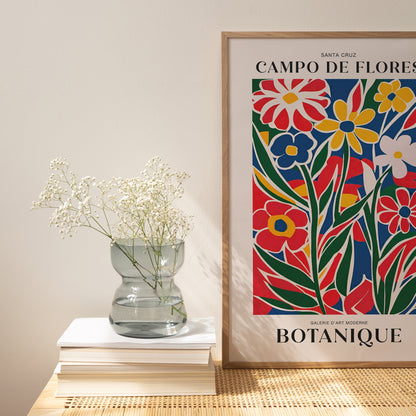 Santa Cruz Campo de Flores Poster