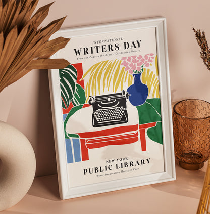 Writers Day - Literary Art Print