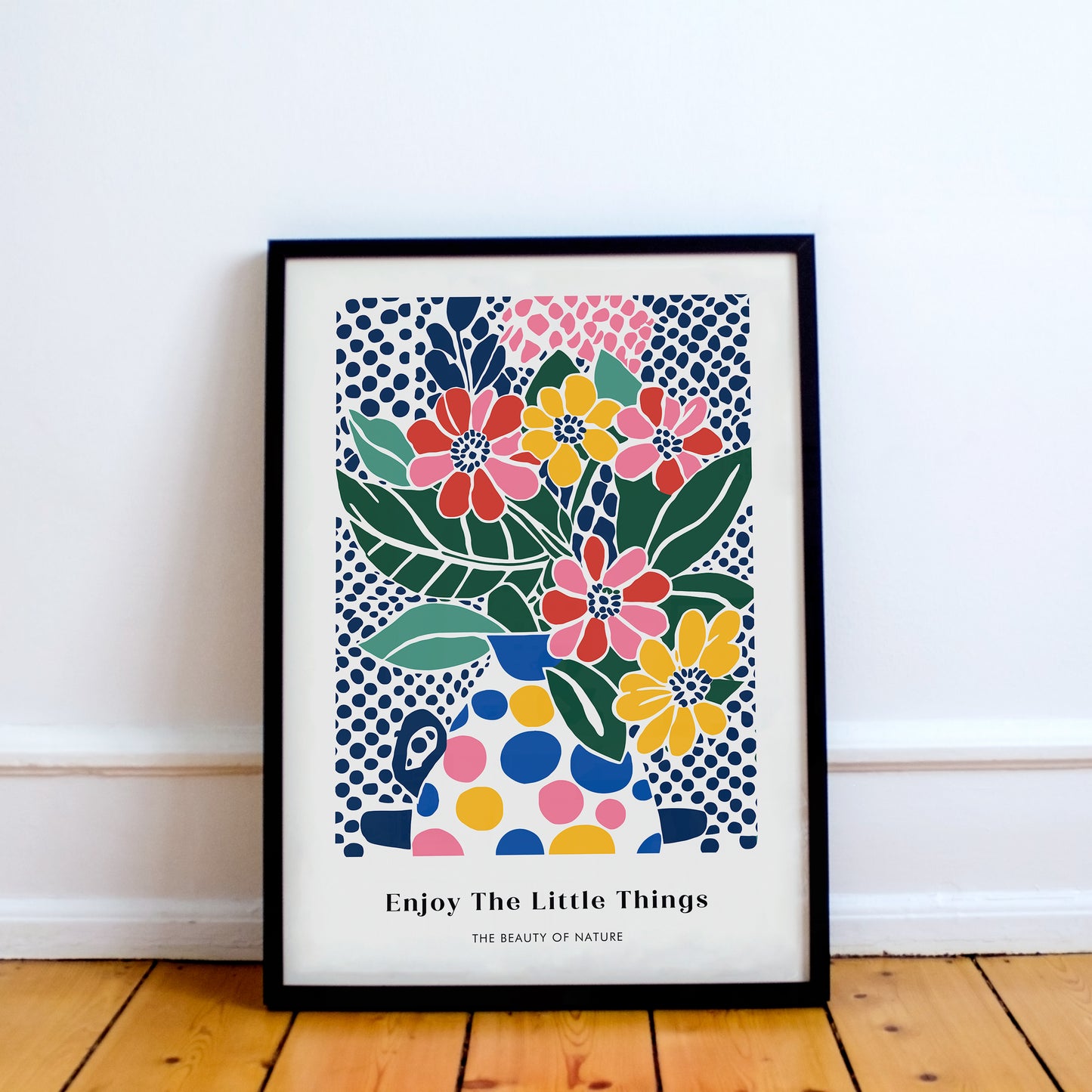 Colorful Floral Art Poster
