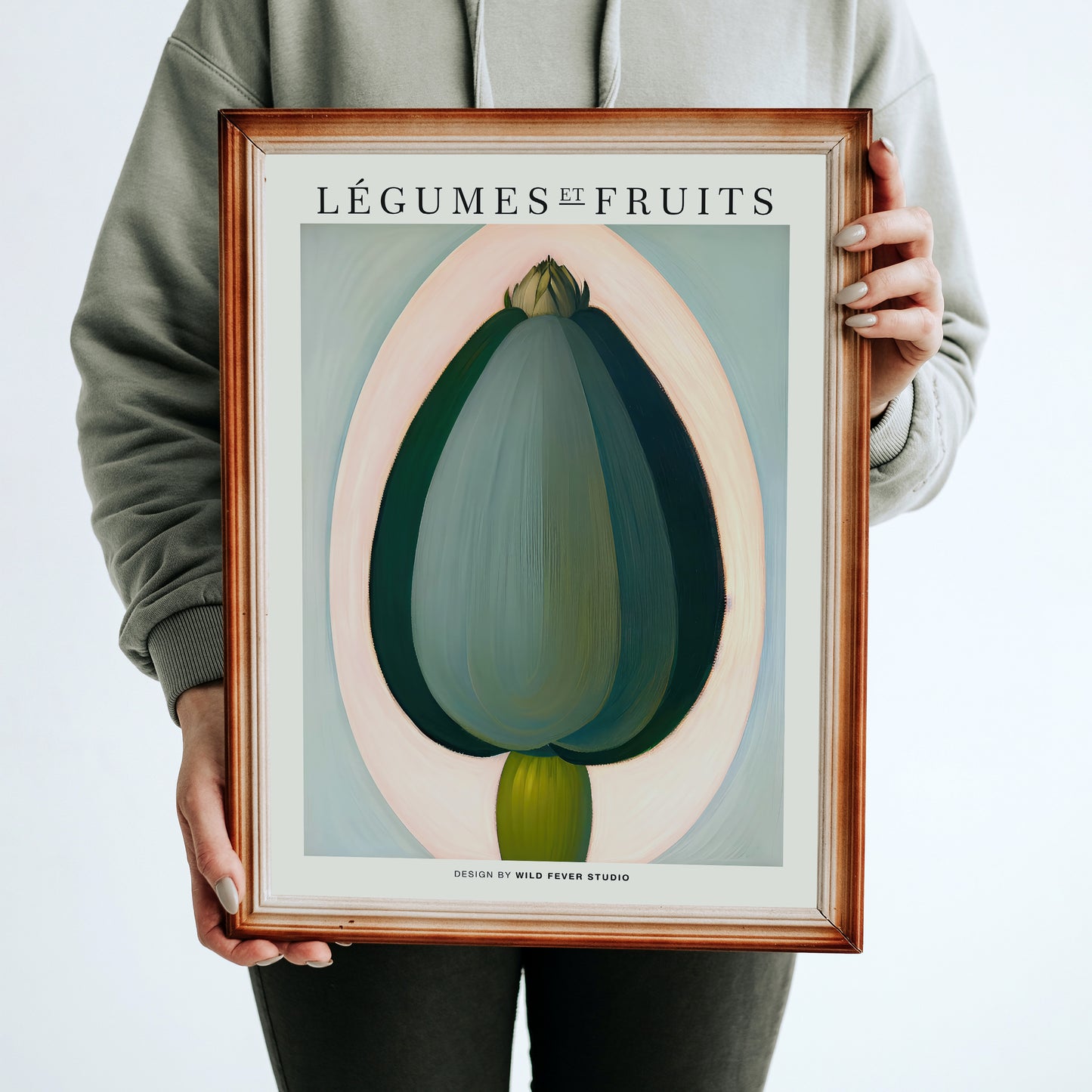 Green Scandinavian Flora Art Print