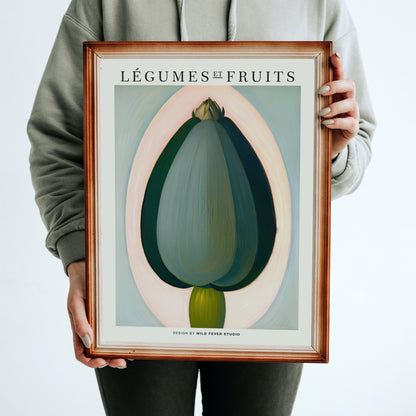 Green Scandinavian Flora Art Print