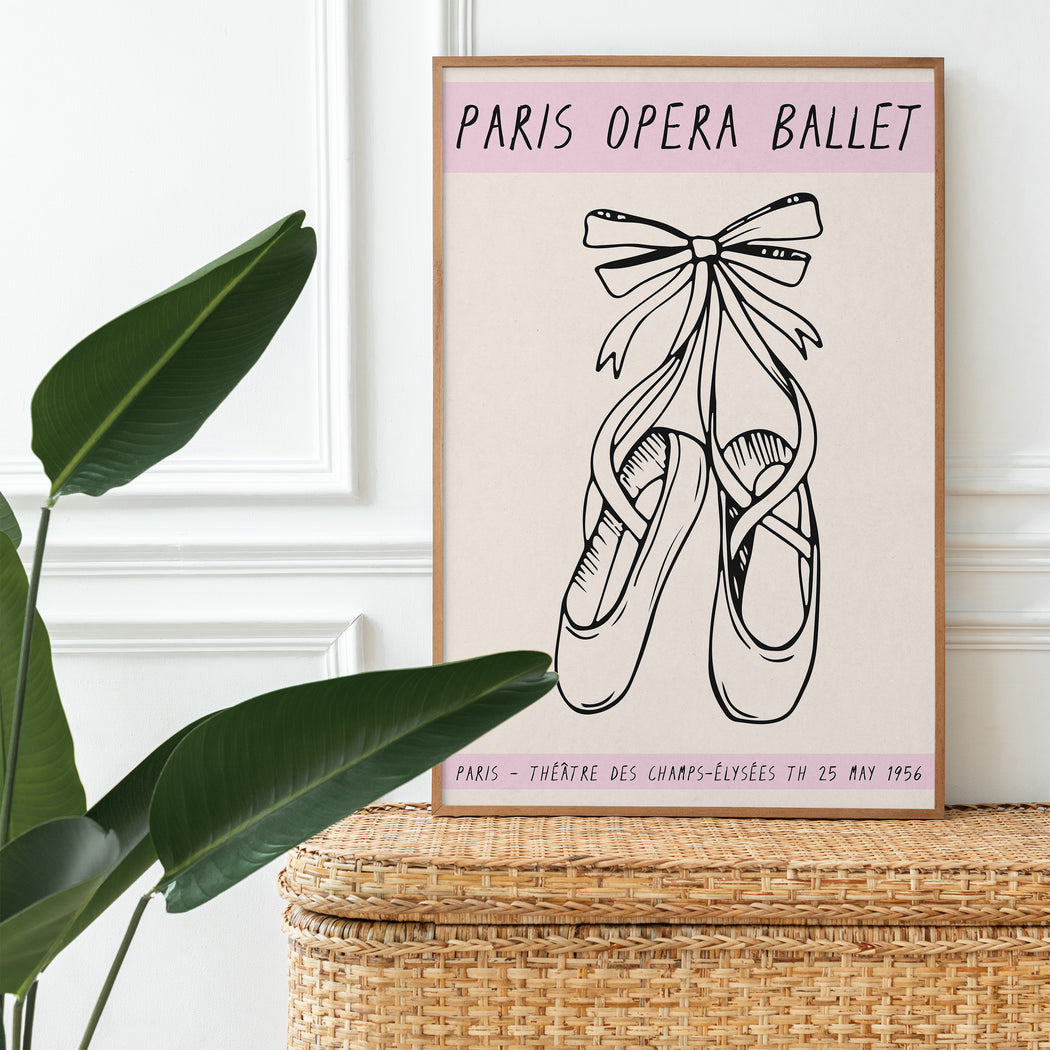 Ballet Pointe Shoes Poster