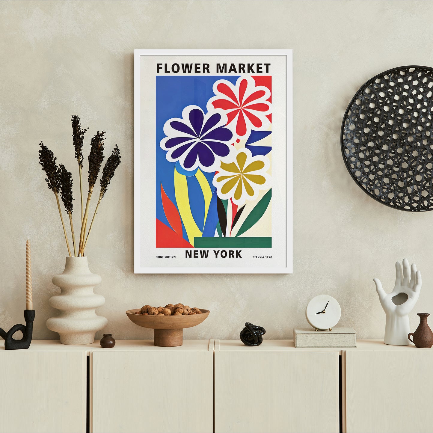 New York Flower Market Poster