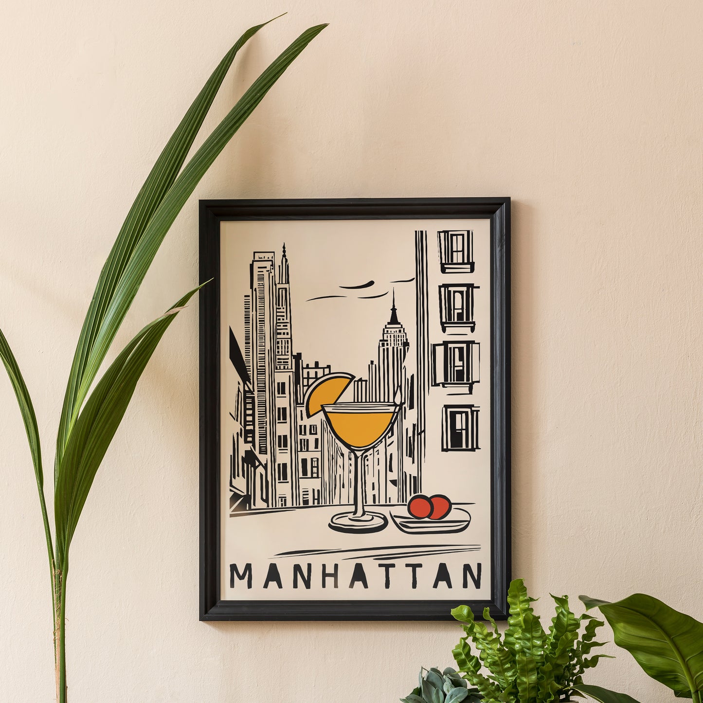 Manhattan NYC Kitchen Art Print