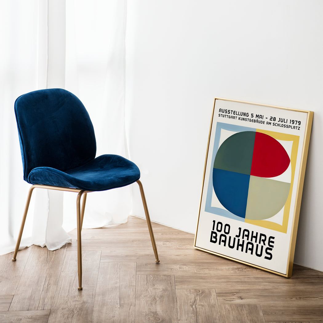 100 Jahre Bauhaus Retro Poster