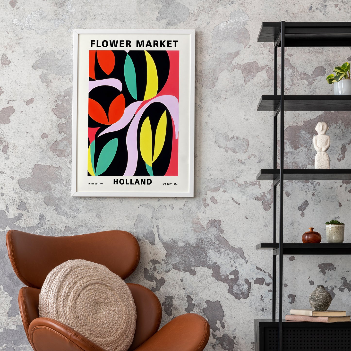 Holland Flower Market Poster