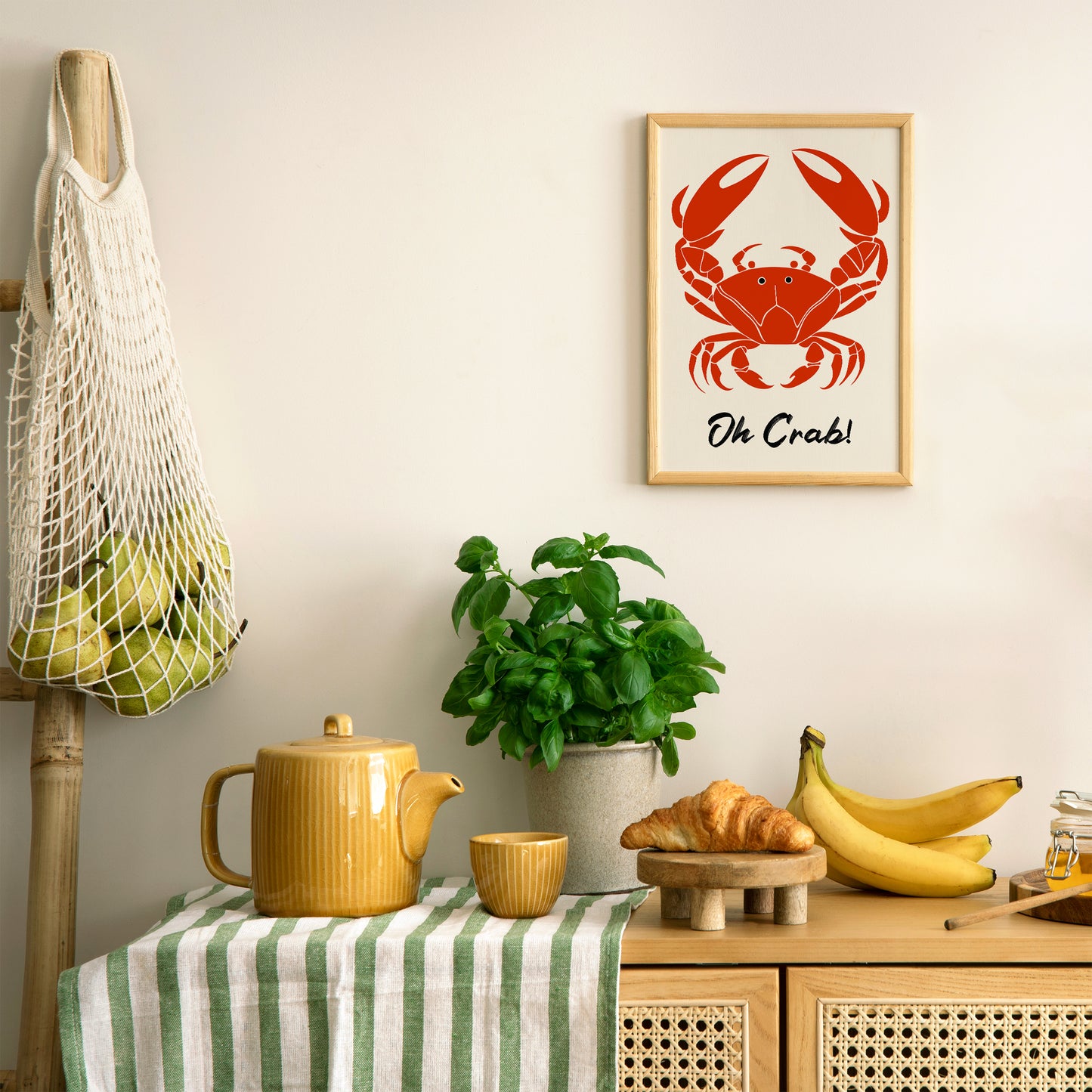 Oh Crab! Funny Kitchen Poster