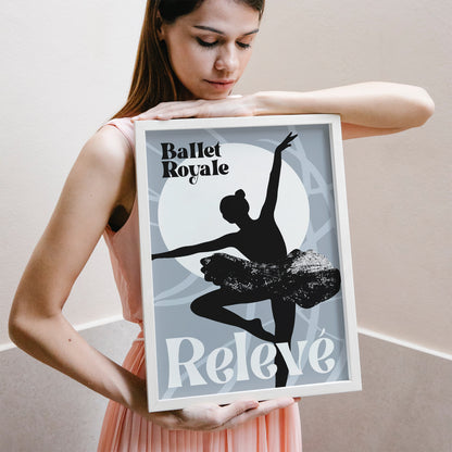 Releve Modern Ballet Art Print