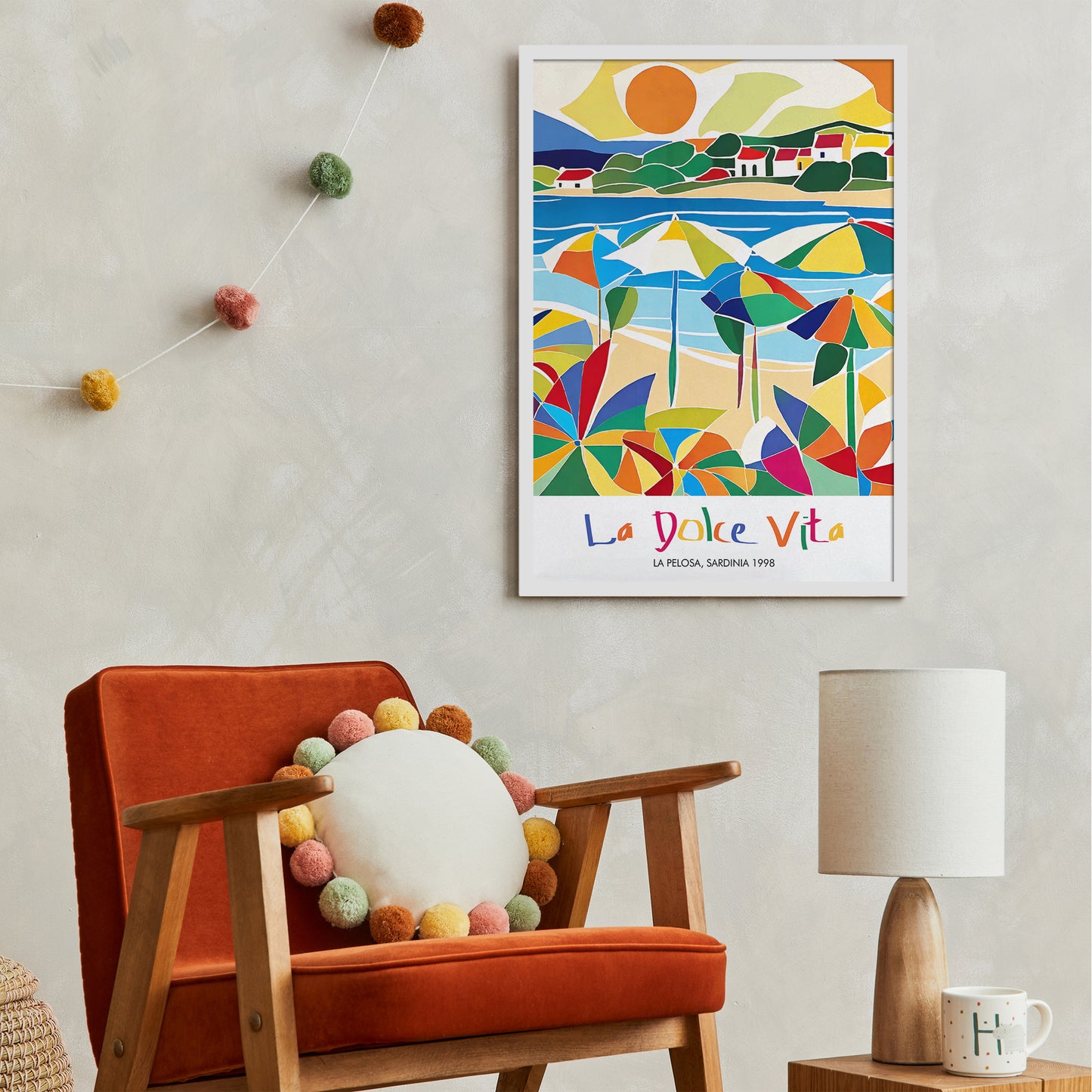 La Dolce Vita Sardinia Travel Poster