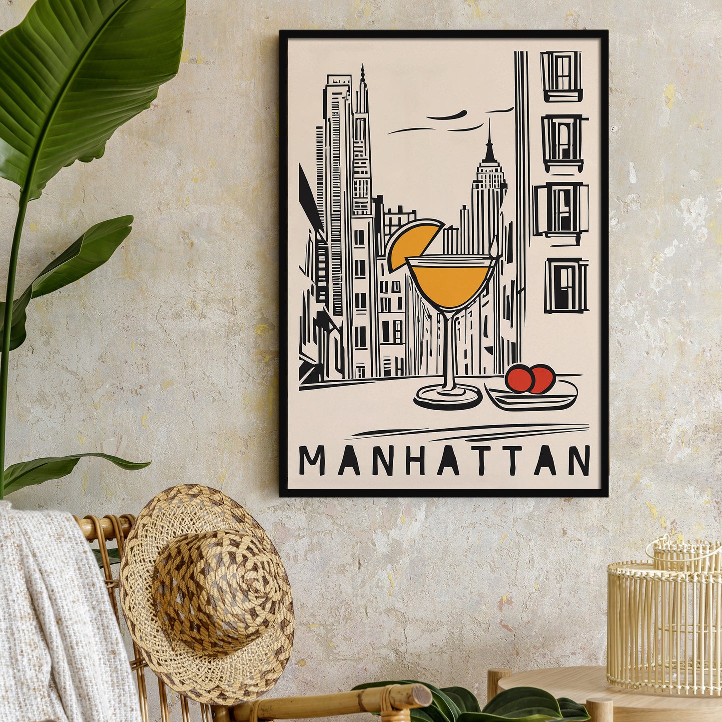 Manhattan NYC Kitchen Art Print