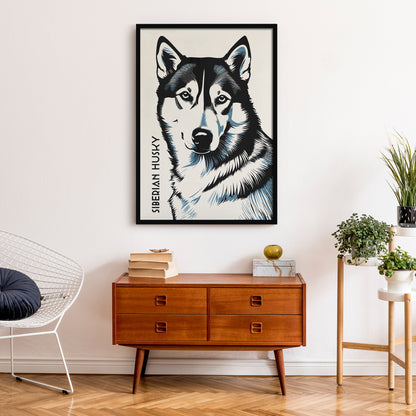 Husky Dog Fine Art Poster