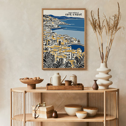 Cote d Azur Painting Poster