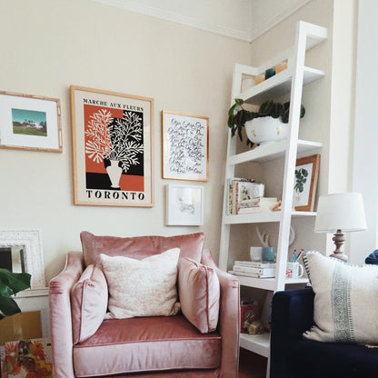 Toronto Flower Market Retro Poster