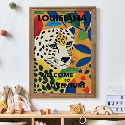 Louisiana Cheetah Poster