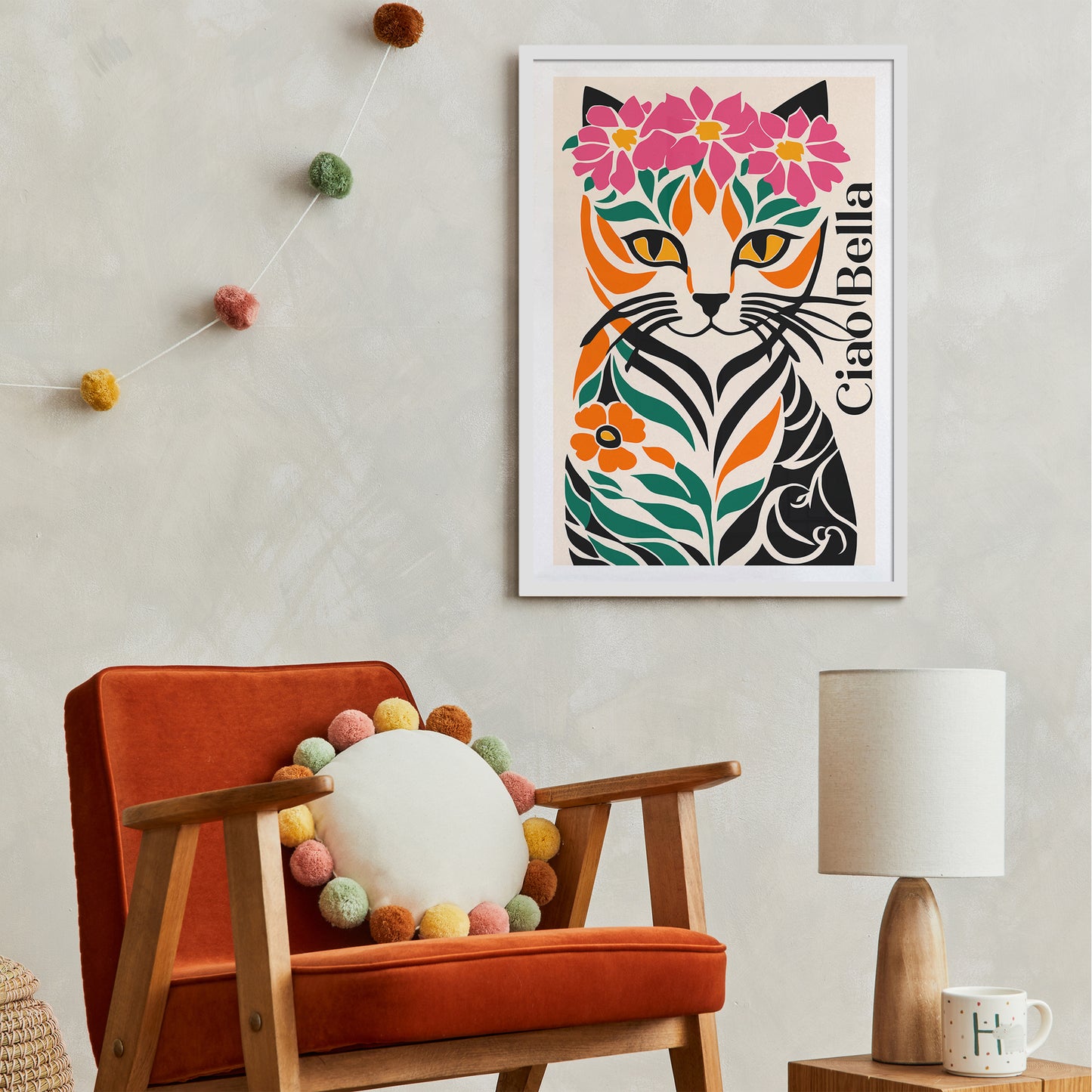 Ciao Bella Cute Cat Poster
