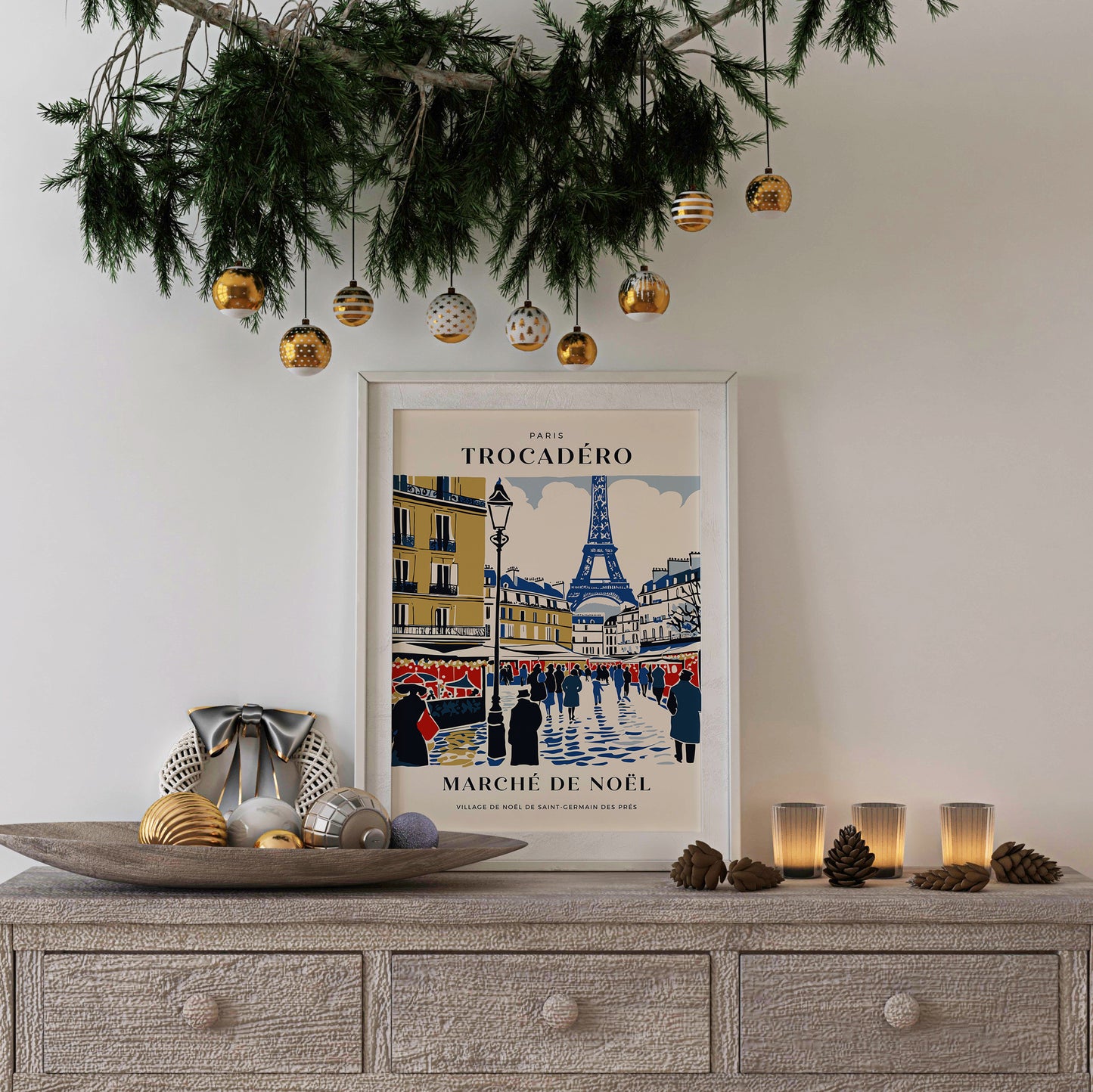 Marché de Noel Paris Poster