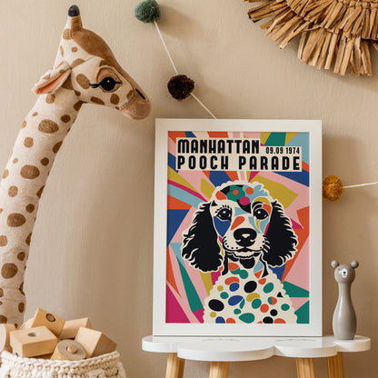 Manhattan Pooch Parade Colorful Poster