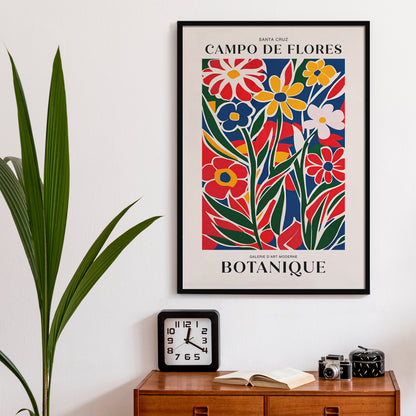 Santa Cruz Campo de Flores Poster