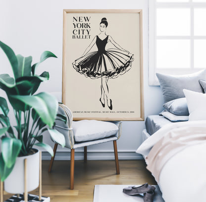 New York City Ballet Beige Print
