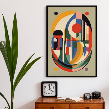 Modern Geometric Abstract Art Print