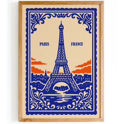 Paris France Eiffel Tower Poster