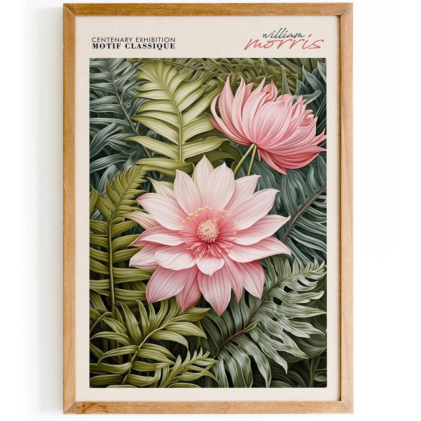 Motif Floral Classique Wall Art